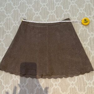 Brown A-Line Skirt